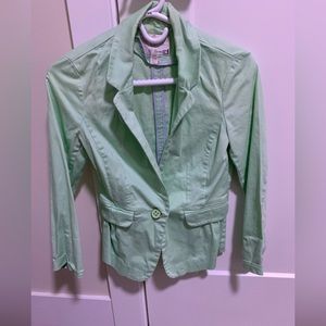Mint green blazer